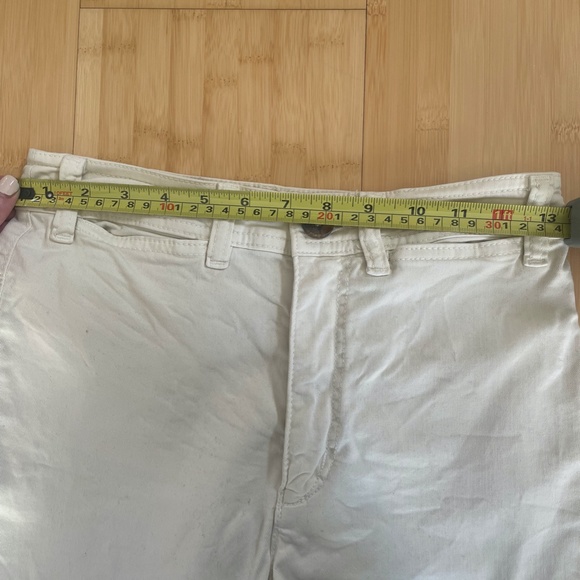 Marine Layer Full Length Raw Edge Bridget Pant in Cream, Size 4 - Picture 7 of 8